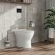 image 3 of Rimless Back to Wall Toilet Pan & Soft Close Sandwich Seat