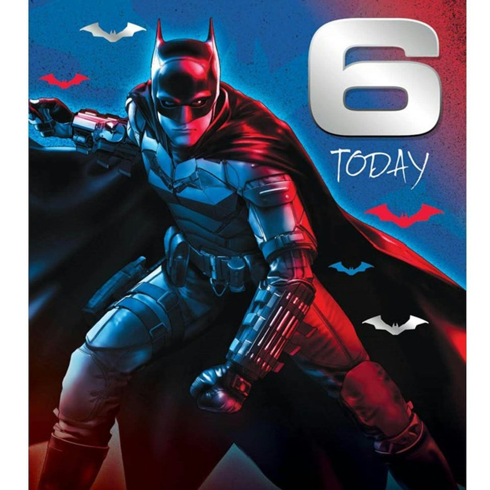 image 1 of Batman Age 6 Birthday Card