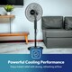 image 5 of GEEPAS 16’’ Pedestal Fan, Height Adjustable & Pivoting Fan Head, Oscillating – 60W