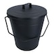 image 6 of Coal Bucket With Lid & 5" Shovel Metal Ash Tidy Bin Coal Carrier Fire Log Burner