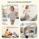 image 6 of AIYAPLAY Kids Play Sofa, 12 Pieces Foam Modular Convertible Sofa | Grey | Light Grey | 130 x 105 x 41 cm