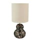 image 3 of Maura Brown Tortoise Glass Table Lamp Brown
