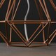image 3 of ValueLights Angus Copper Geometric Table Lamp with LED Bulb Copper