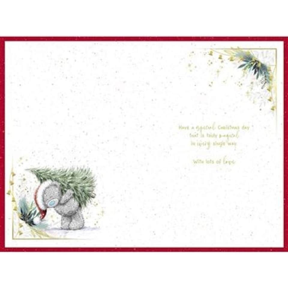 image 1 of Bears With Decorations And Lights Granddaughter Christmas Card