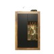 image 9 of Display Cabinet Sideboard Storage Unit Oak Matt Body Black Matt Doors Glass Shelves Modern Cupboard 140cm