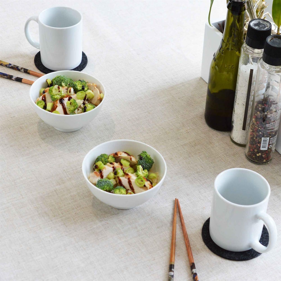 image 1 of Argon Tableware Classic White Mugs - 285ml - Pack of 12 | White | White