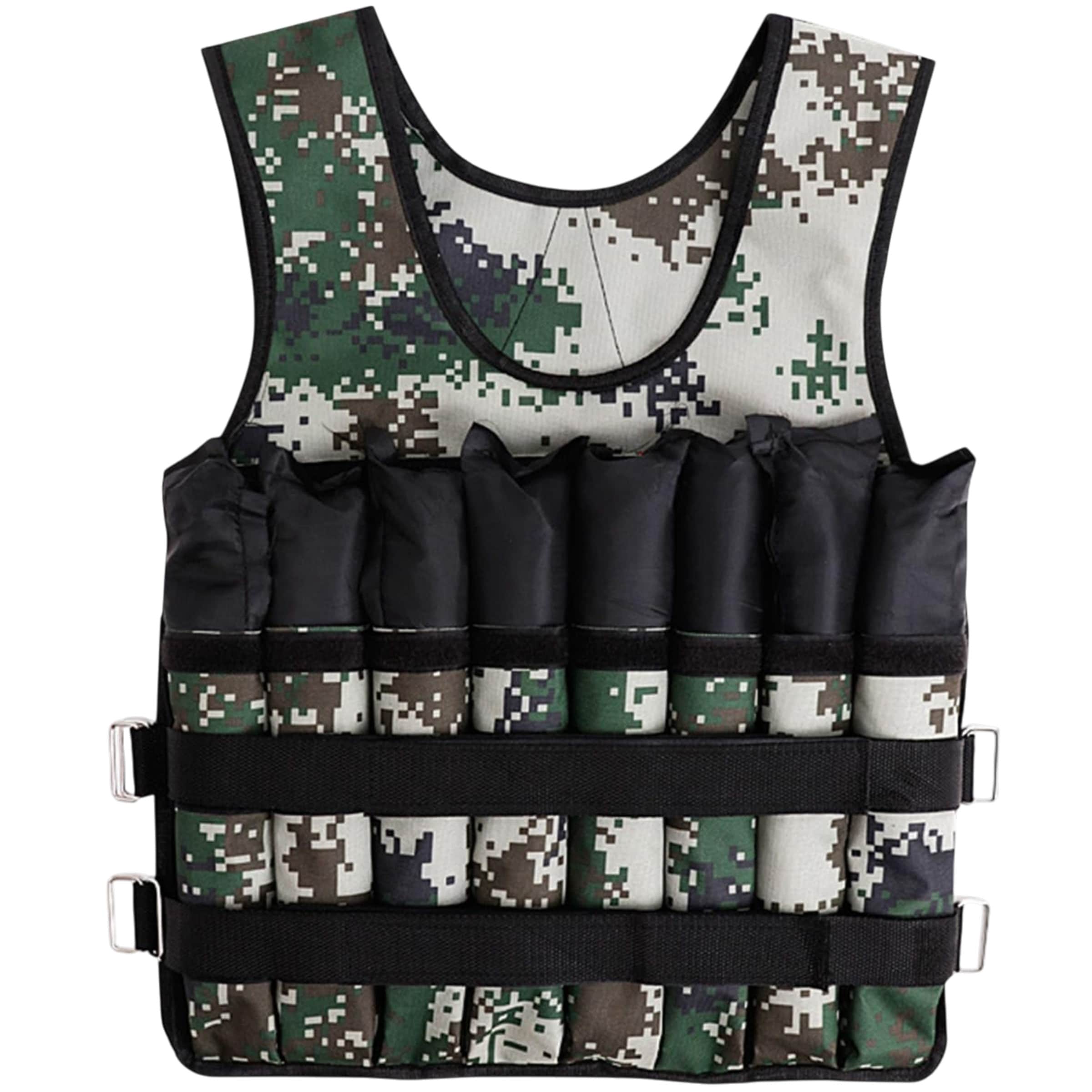 Weighted Running Vest Fitness Gilet 20kg Adjustable Weight Jacket