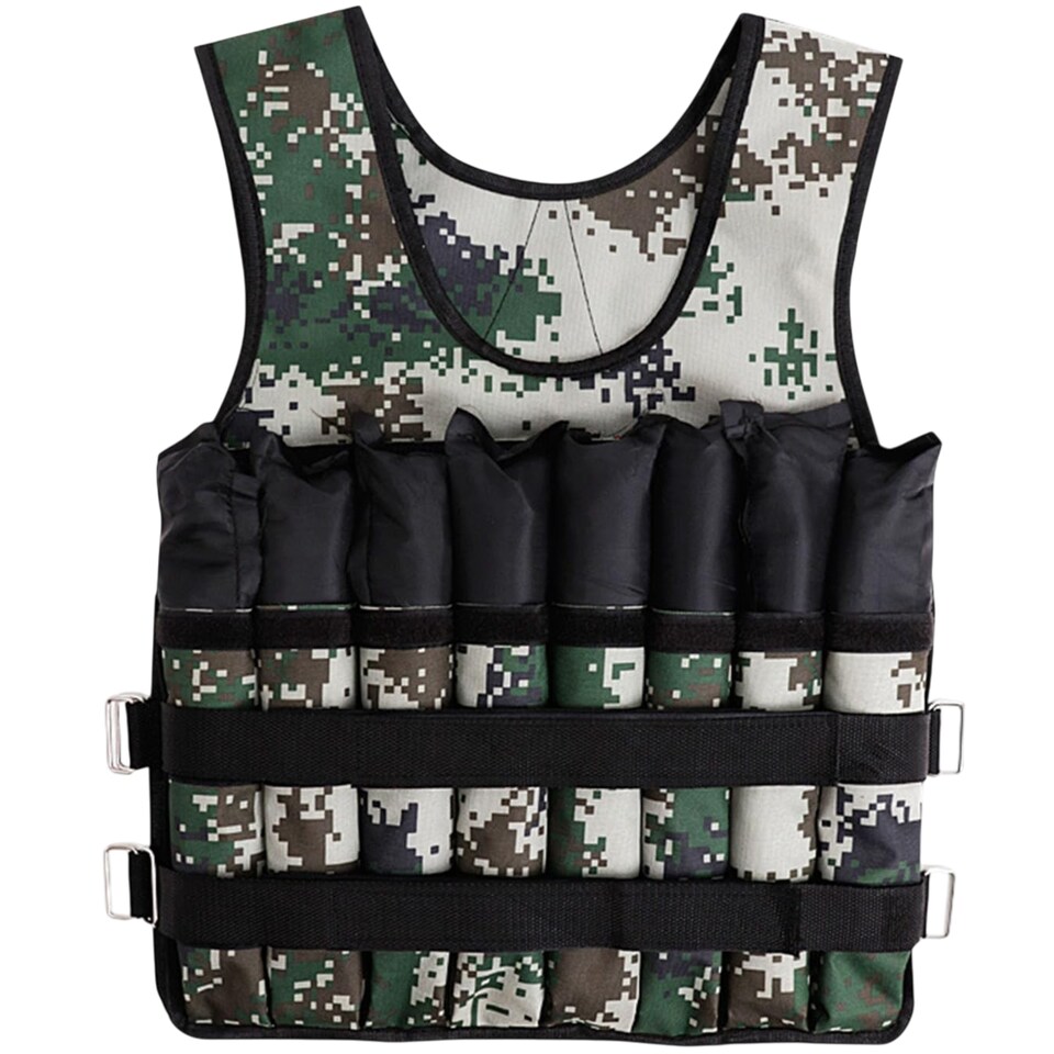 image 1 of Weighted Running Vest Fitness Gilet 20kg Adjustable Weight Jacket