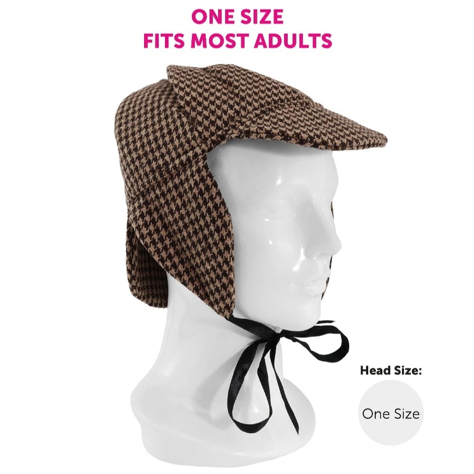 image 1 of Detective Costume with Magnifying Glass Brown | L