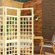 image 8 of Outsunny 3-Panel Wooden Garden Privacy Screen, Natural Wood Finish Yellow