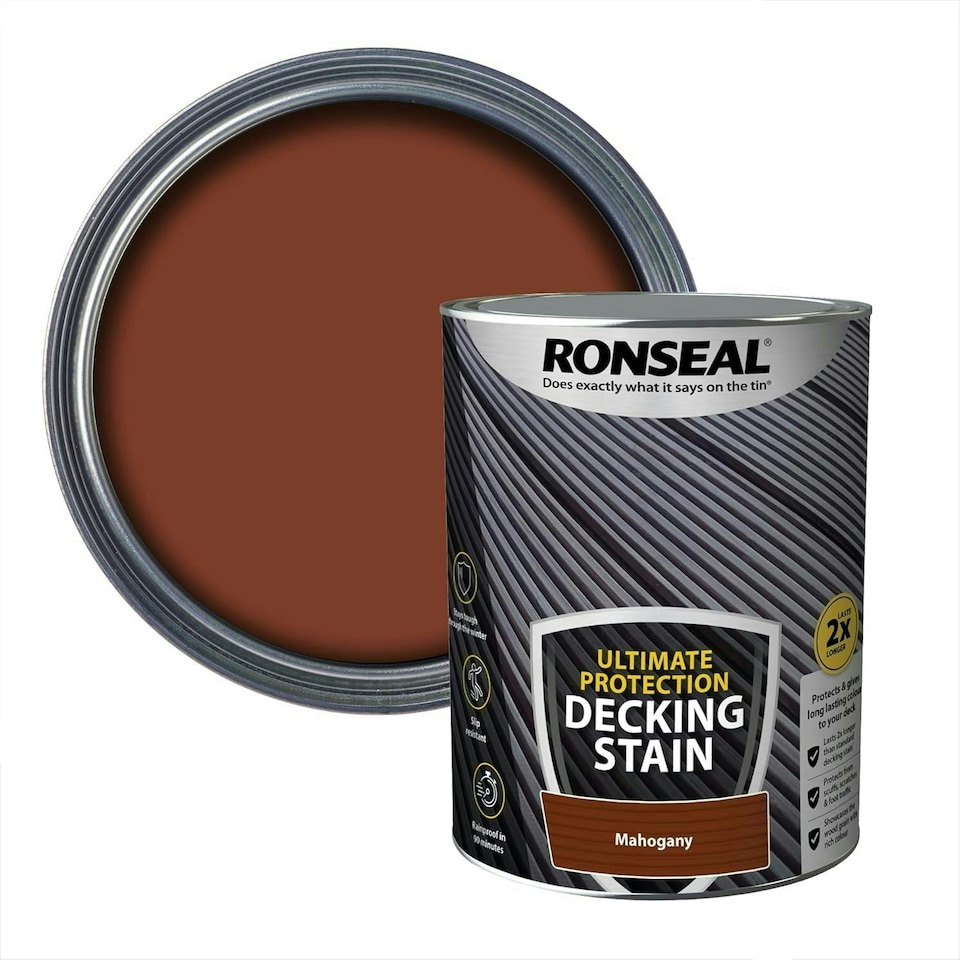 image 1 of Ronseal Ultimate Protection Decking Stain 5L Mahogany