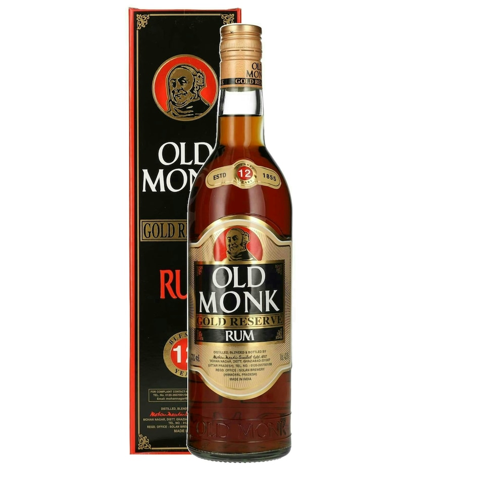 image 1 of Old Monk Rum 12 Years Rum