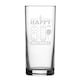 image 1 of Personalised Happy 80th Birthday Engraved Novelty Hiball Glass