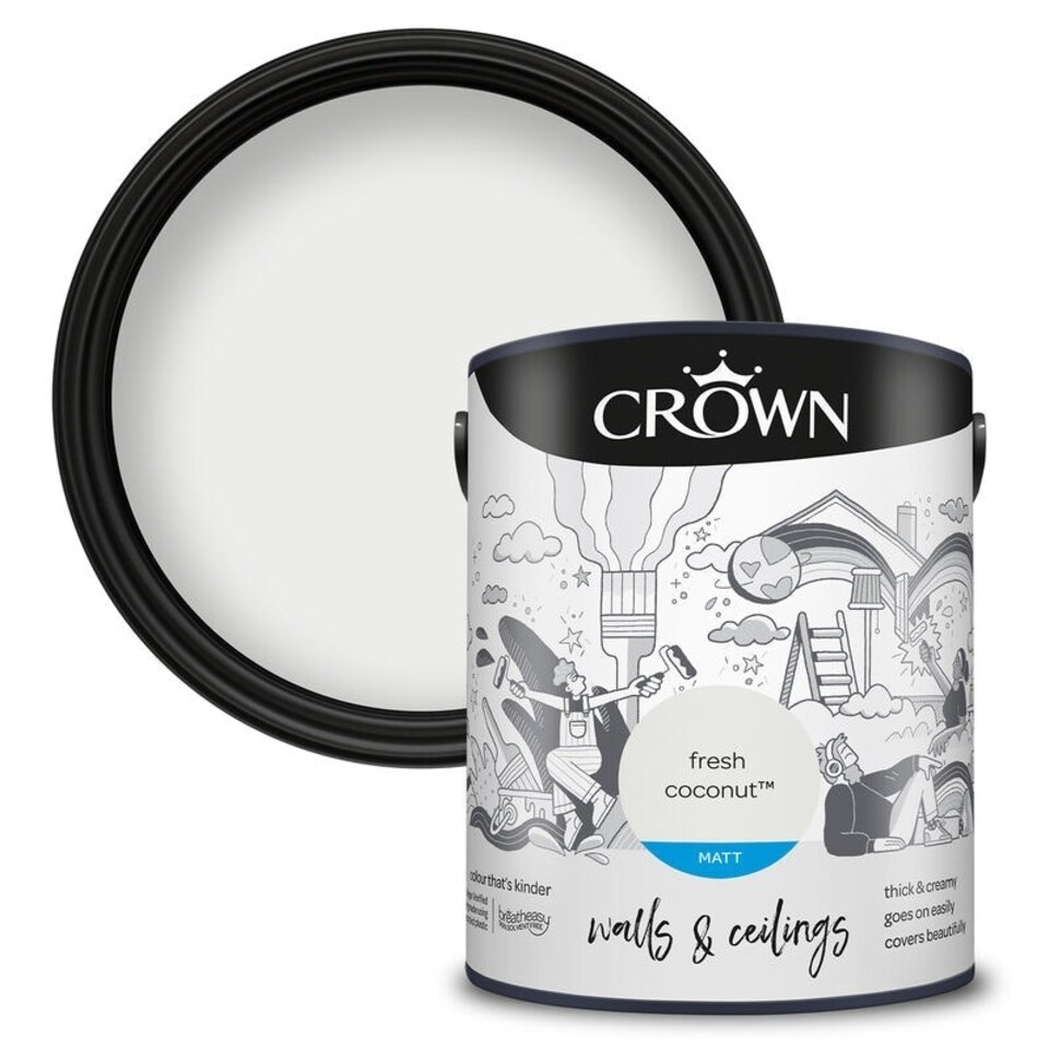 image 1 of Crown Matt Emulsion Fresh Coconut 5L
