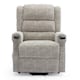 image 2 of Ashfield Electric Fabric Single Motor Rise Recliner Mobility Chair (Cream)