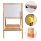 image 4 of Height Adjustable and Foldable Wood Whiteboard Black Board Easel 57 x 80cm