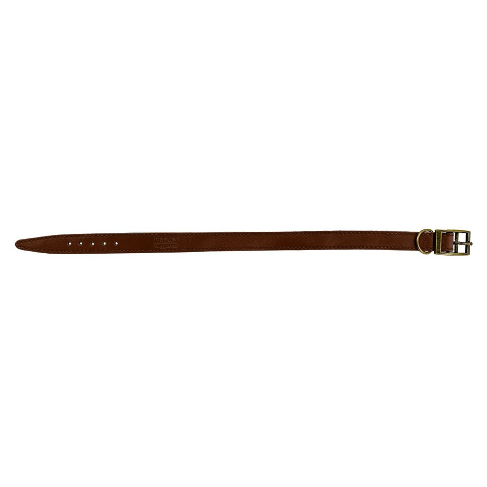 image 1 of HugglePets Legacy Leather Dog Collar - Tan N/A | S