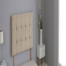 Coffee Plush Velvet Cube Headboard N/A | 5FT King 26"inch Headboard