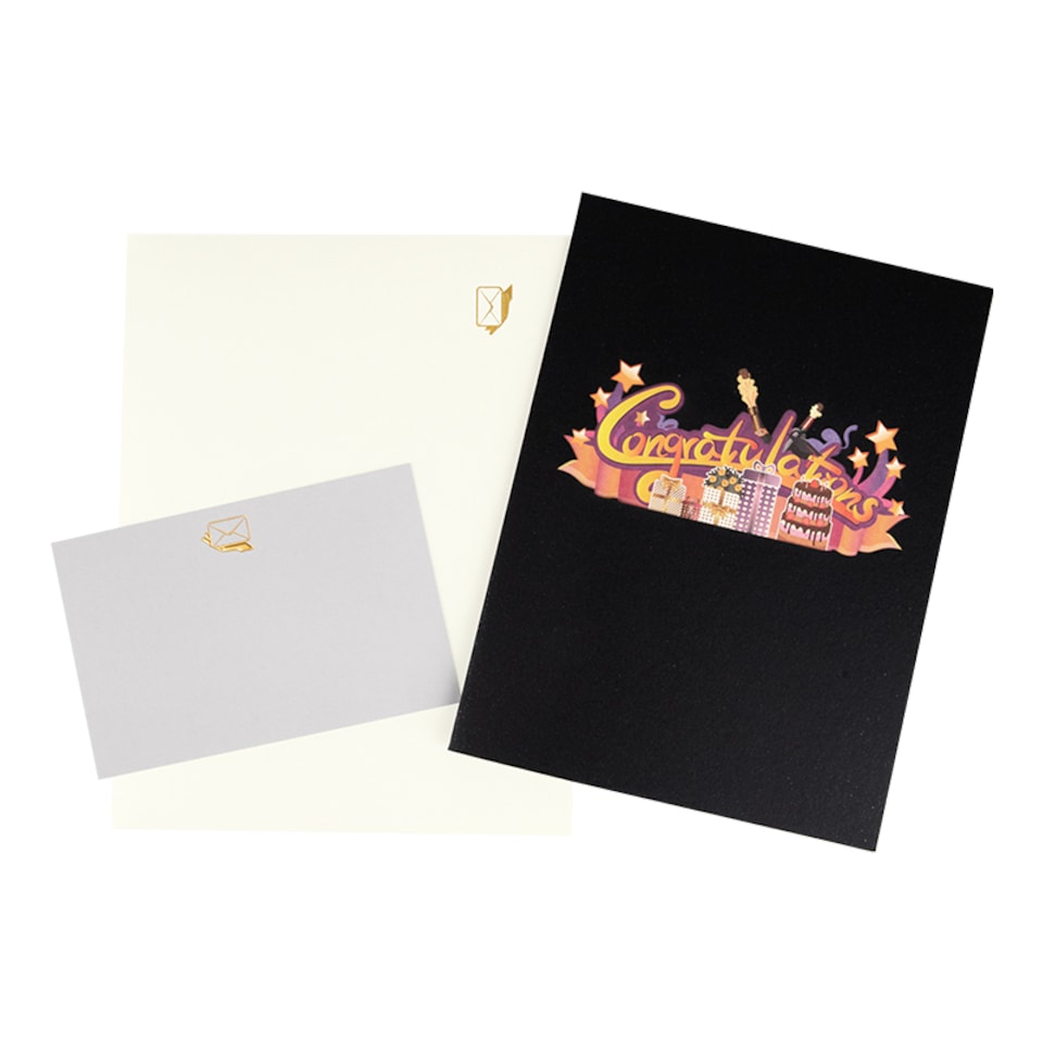 image 1 of Cheers to You 3D Pop Up Congratulations Card