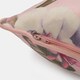 image 6 of OHS 2 x Floral Botanics Matte Velvet Filled Cushions, 45x45cm - Blush Pink Pink | Blush Pink | 45x45cm