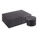 image 1 of Argon Tableware 12pc Marble Placemats & Round Coasters Set - Black | Black | Black