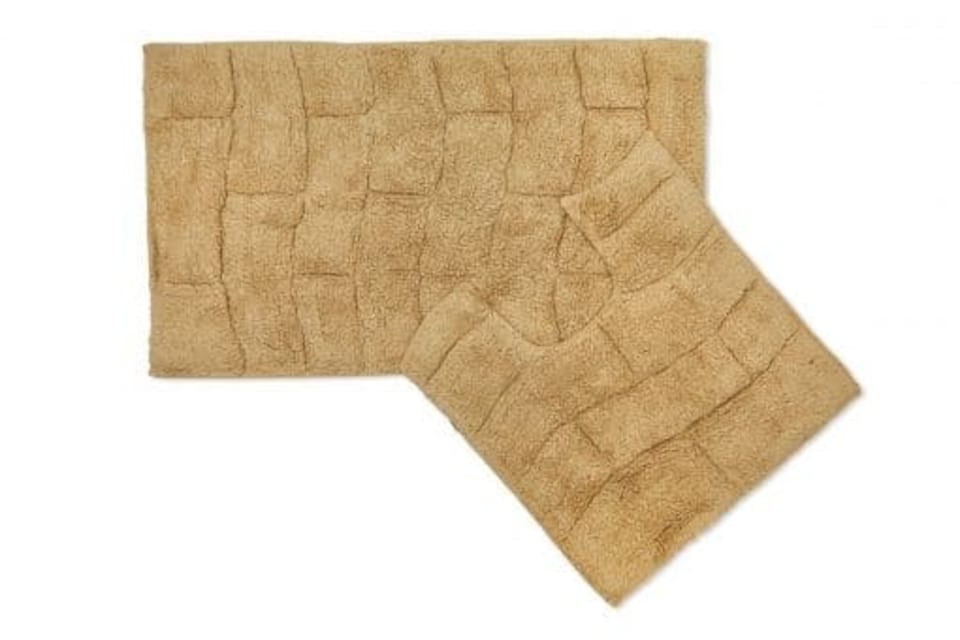 image 1 of Ripple Collection Pure Cotton Jacquard 2pc Bath Set in Beige