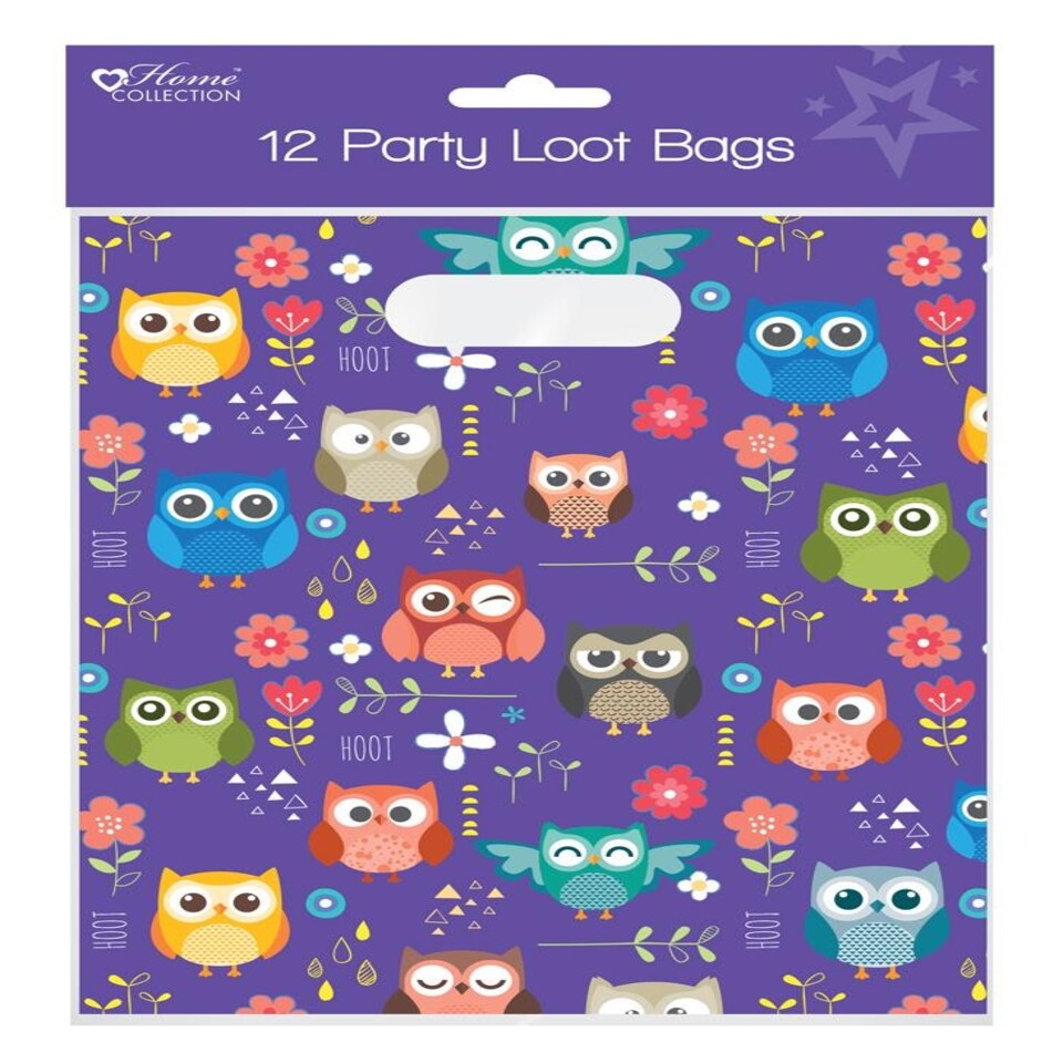 image 1 of Pack of 12 Woodland Design Large Party Bags - Gift Favours Fillers