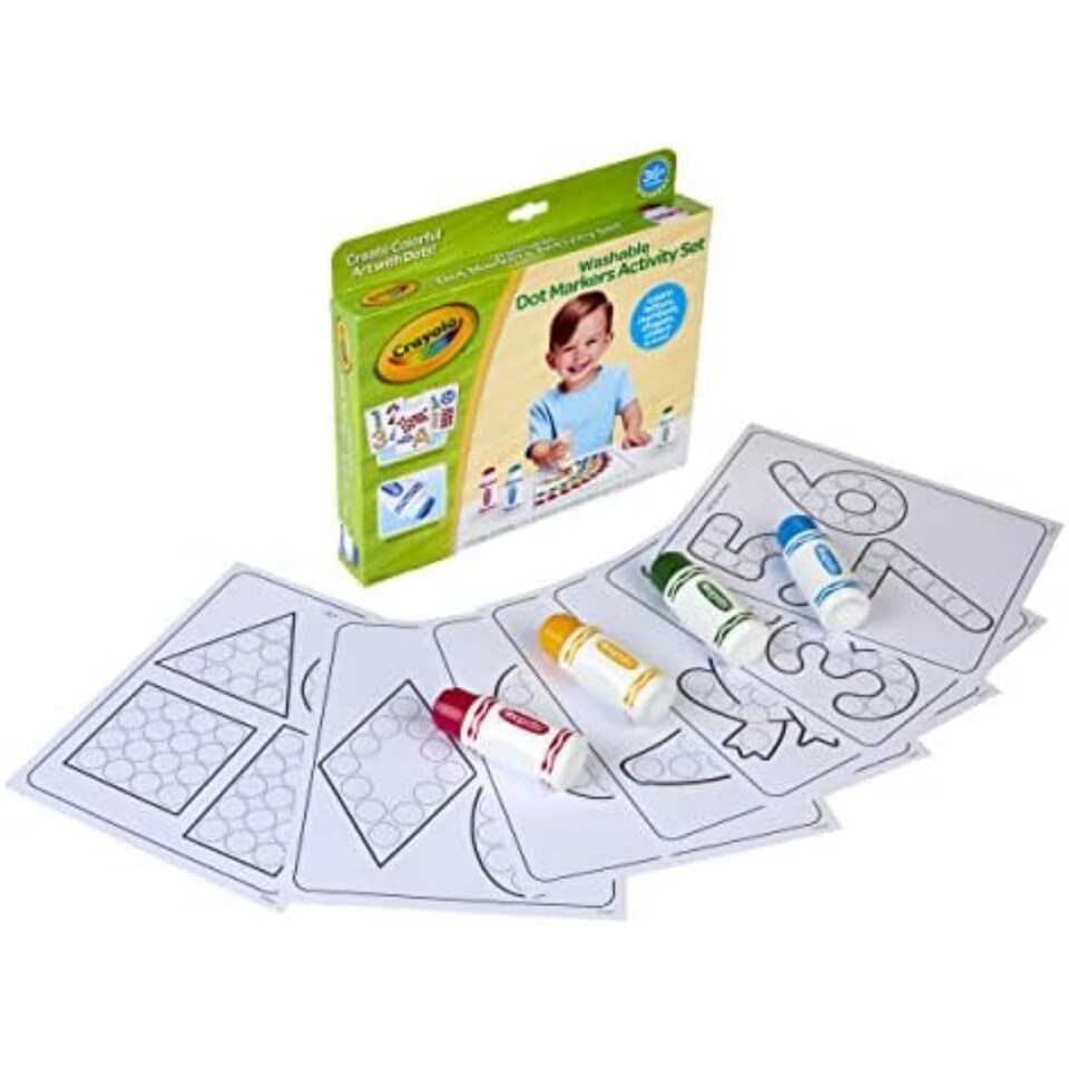 image 1 of Crayola Washable Dot Markers Activity Set