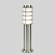 image 2 of ValueLights Modern Integrated LED Outdoor Stainless Steel Bollard Lantern Post Light