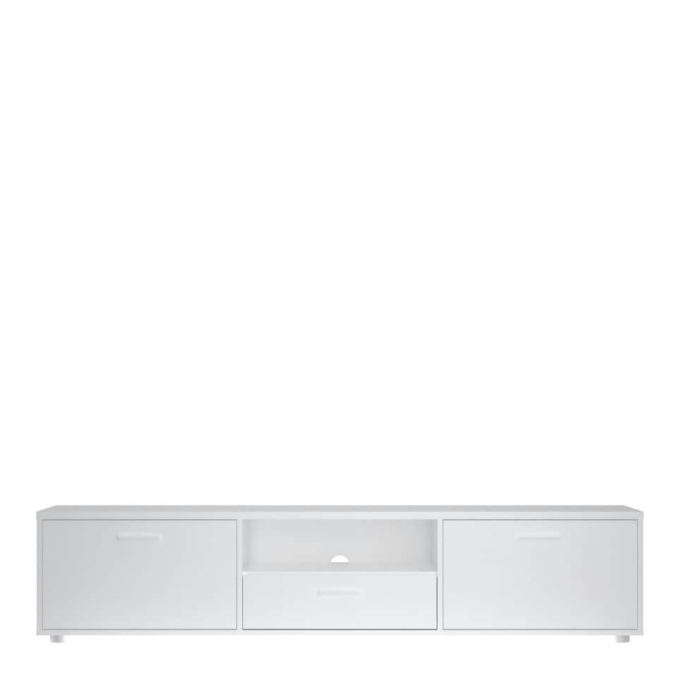 image 1 of Media TV Unit with 2 Doors 1 Drawer 177cm White