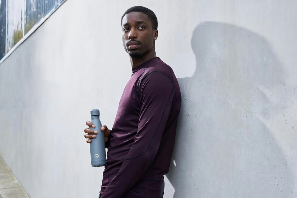 image 1 of Restore Roam Stainless Steel Insulated Thermal Bottle 500ml Navy 2 Pack