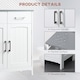 image 7 of kleankin Freestanding Bathroom Cabinet, Storage Cupboard with 2 Drawers, Double Doors, Adjustable Shelf, White