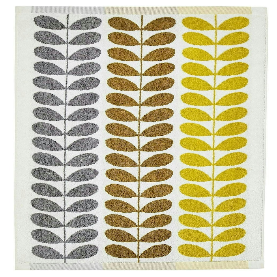 image 1 of Orla Kiely Trio Stem Dune 50x90cm Hand Towel