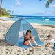 image 2 of Outsunny 2-3 Person Pop up Tent Instant Camping Tent Sun Shade Shelter Blue