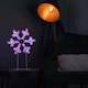 image 3 of 45cm Light up White Christmas Snowflake on Metal Stand with Twinkling Rainbow LEDs