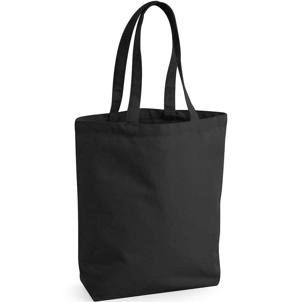 image 1 of Westford Mill Fairtrade Shopper Bag - Black - One Size Black