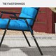 image 4 of Outsunny 2pc Outdoor Seat Cushion with Backrest, Ties, for Garden, Beige 