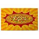 image 2 of Round pizza pop art retro (Bathroom Set)