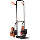 image 1 of DURHAND Stair Climbing Hand Truck, Heavy Duty Foldable Trolley on Wheels, Multi-Purpose Sack, Steel Truck Moving Trolley, 120kg, Orange