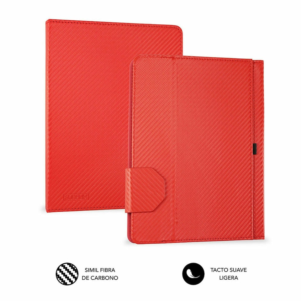 image 1 of Case for Tablet and Keyboard Subblim SUB-KT1-USB002 Red Spanish Qwerty N/A | N/A | One Size