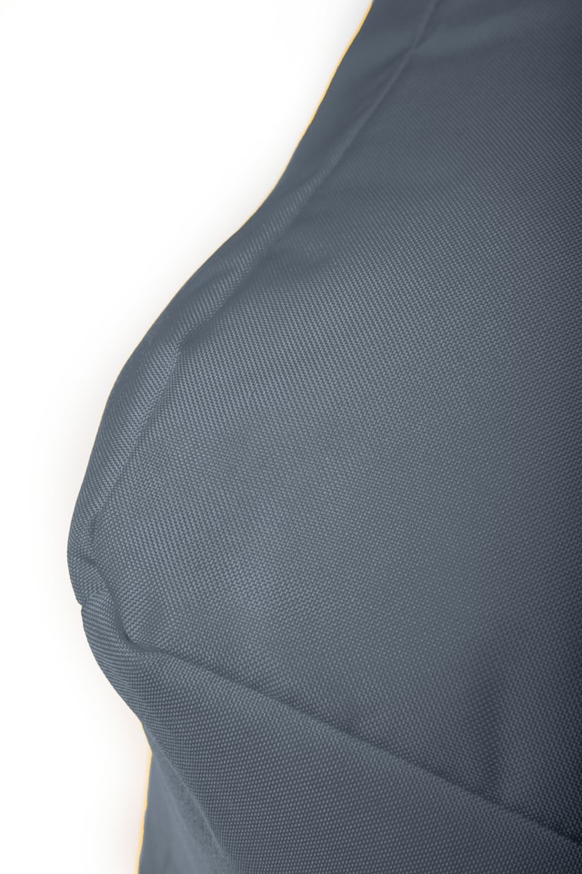 image 1 of Waterproof Cube Indoor Outdoor Bean Bag Foot Stool Pouffe | Grey