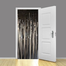 Black Foil Door Curtain Backdrop 92cm x 244cm