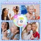 image 5 of Kids Karaoke Machine Carry Case Play Set - Portable Singing System with 2 Microphones, LED Lights, Recording Function, Built-In MP3 Jack & Speaker, Educational Music Toy for Children Ages 3 plus