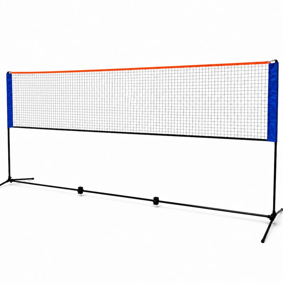 image 1 of Large 5m Adjustable Foldable Badminton Tennis Volleyball Net