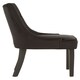 image 2 of Interiors by Premier Black Velvet Chair, Enchanting Sleep Chair, Easy to Assemble Borg Chair, Comfy Dining Chair