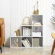 image 5 of HOMCOM Storage Cabinet with 6 Cubes Closet Organiser with 3-Tier Shelf, White