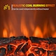 image 4 of HOMCOM Electric Fireplace 1 & 2KW LED Fire Flame for Living Room Golden
