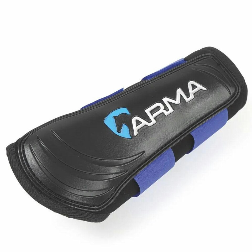 ARMA Neoprene Horse Brushing Boots - Royal Blue - Cob Wide