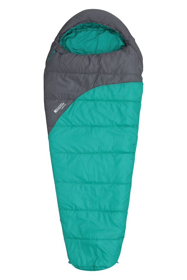 image 1 of Mountain Warehouse Summit 250 Mummy Sleeping Bag Insulated 3 Season Camping Hiking Bed