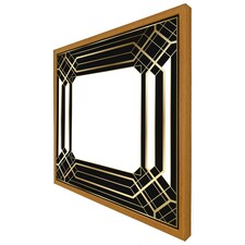 Art deco black frame (Picture Frame) Brown | Oak | XS